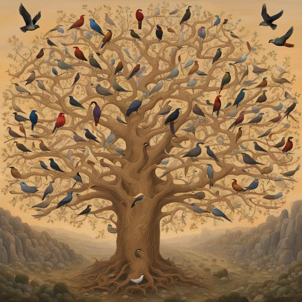 The tree of life and council of the birds